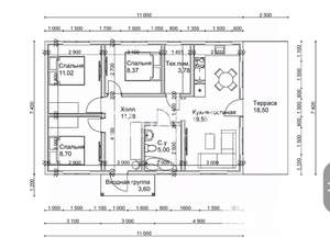 Дом 85м², 1-этажный, участок 4 сот.
