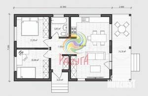 Дом 75м², 1-этажный, участок 8 сот.