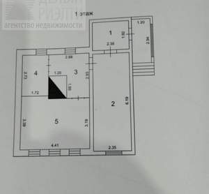 Дом 46м², 1-этажный, участок 5 сот.