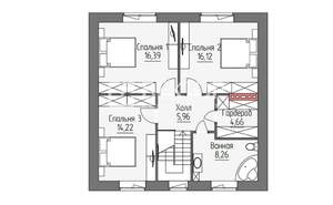 Дом 137м², 2-этажный, участок 4 сот.  