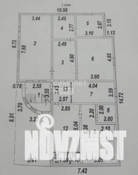 Коттедж 293м², 2-этажный, участок 12 сот.  