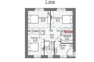 Дом 137м², 2-этажный, участок 4 сот.  