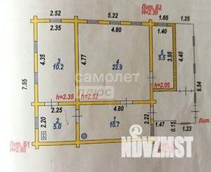 Дом 118м², 1-этажный, участок 8 сот.  