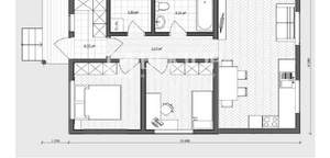 Дом 54м², 1-этажный, участок 10 сот.  