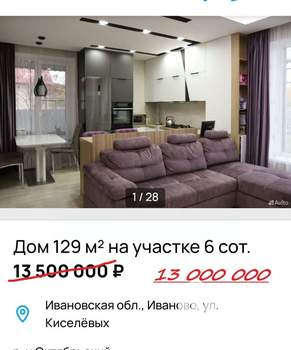 Дом 129м², 2-этажный, участок 6 сот.  