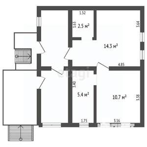 Дом 33м², 1-этажный, участок 16 сот.  