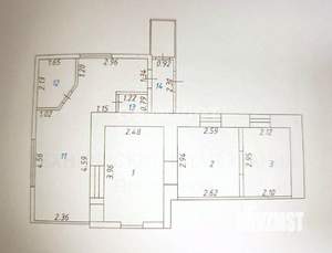 Дом 50м², 1-этажный, участок 3 сот.  