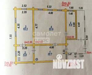 Дом 118м², 1-этажный, участок 8 сот.  