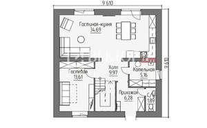 Дом 137м², 2-этажный, участок 4 сот.  