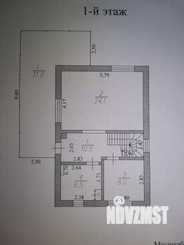 Дом 129м², 2-этажный, участок 6 сот.  