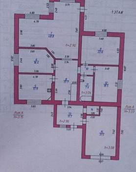 Дом 181м², 1-этажный, участок 15 сот.  