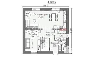 Дом 137м², 2-этажный, участок 4 сот.  