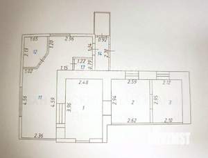 Дом 50м², 1-этажный, участок 3 сот.  