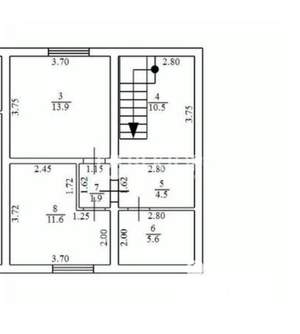 Таунхаус 128м², 2-этажный, участок 4 сот.  