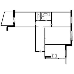 3-к квартира, на длительный срок, 64м2, 8/9 этаж