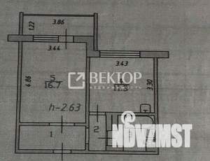 1-к квартира, на длительный срок, 32м2, 3/10 этаж