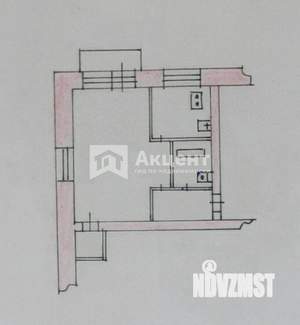 1-к квартира, на длительный срок, 32м2, 2/2 этаж
