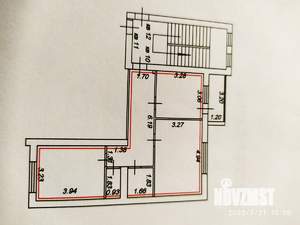 2-к квартира, на длительный срок, 60м2, 4/5 этаж