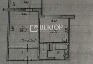 1-к квартира, на длительный срок, 32м2, 3/10 этаж