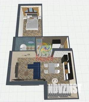 1-к квартира, вторичка, 59м2, 12/15 этаж