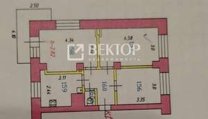 2-к квартира, вторичка, 51м2, 2/4 этаж