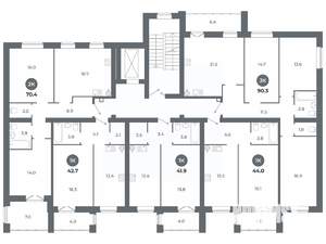 Студия квартира, вторичка, 70м2, 3/9 этаж