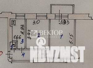 2-к квартира, вторичка, 42м2, 3/4 этаж