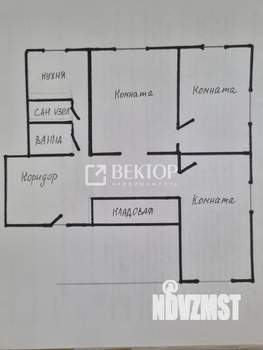 3-к квартира, вторичка, 75м2, 3/5 этаж