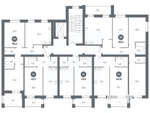 Студия квартира, вторичка, 43м2, 7/9 этаж