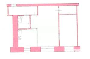 2-к квартира, вторичка, 44м2, 1/5 этаж