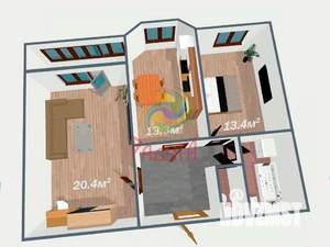 2-к квартира, вторичка, 62м2, 5/10 этаж