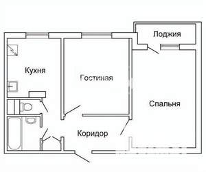 2-к квартира, вторичка, 53м2, 3/10 этаж