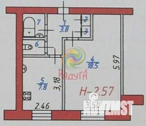 1-к квартира, вторичка, 35м2, 9/9 этаж