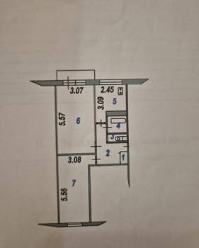 2-к квартира, вторичка, 48м2, 3/5 этаж