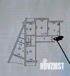 4-к квартира, вторичка, 84м2, 3/10 этаж