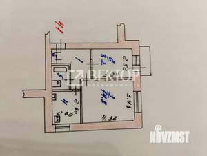 2-к квартира, вторичка, 45м2, 6/9 этаж
