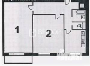 2-к квартира, вторичка, 41м2, 4/5 этаж