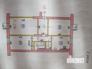 3-к квартира, вторичка, 78м2, 2/4 этаж