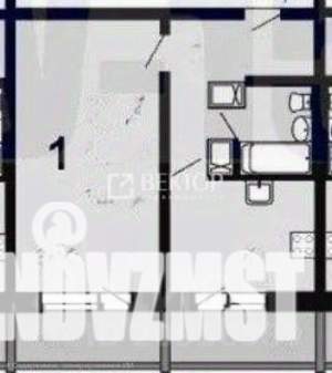 1-к квартира, вторичка, 42м2, 4/17 этаж