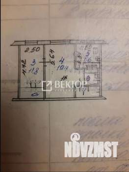 2-к квартира, вторичка, 45м2, 1/5 этаж