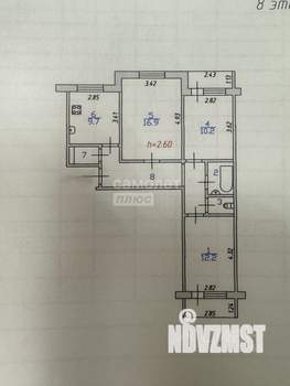 3-к квартира, вторичка, 71м2, 8/9 этаж