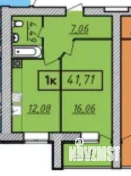 1-к квартира, вторичка, 43м2, 8/9 этаж