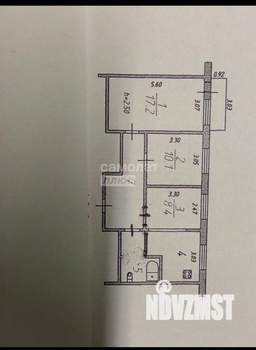 2-к квартира, вторичка, 58м2, 4/5 этаж