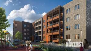 2-к квартира, строящийся дом, 53м2, 2/4 этаж