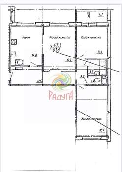 3-к квартира, вторичка, 82м2, 4/17 этаж