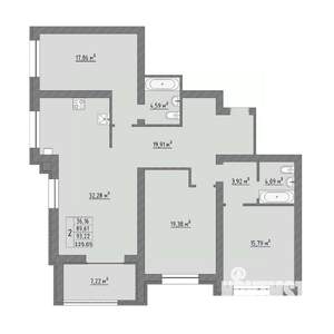 3-к квартира, вторичка, 125м2, 4/9 этаж