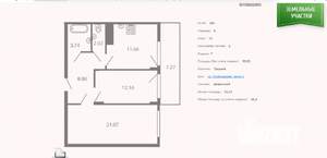 2-к квартира, вторичка, 67м2, 13/20 этаж