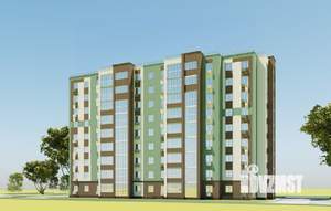 2-к квартира, строящийся дом, 57м2, 9/10 этаж