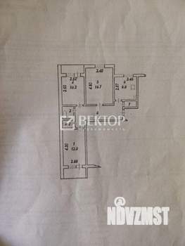 3-к квартира, вторичка, 68м2, 1/10 этаж