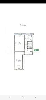 2-к квартира, вторичка, 47м2, 1/5 этаж